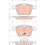 Volvo S60 2010 Sonrası, S80 2006 Sonrası, V70 2006 Sonrası, XC70 2006 Sonrası, XC90 / Ford S-Max 2006 Sonrası, Galaxy 2006 Sonrası / Jaguar XF 2008 Sonrası, XJ 2009 Sonrası, XK 2006 Sonrası Ön Fren Balatası (PROWALLE1)