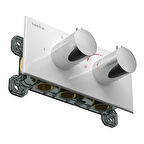 Teska Termostatik İki Yönlü Banyo Batarya Gövdesi-Beyaz Camlı