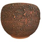 ANTİK GÖRÜNÜMLÜ EL YAPIMI TOPRAK SAKSI (33*33 CM)