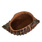 İSTİRİDYE GÖRÜNÜMLÜ EL YAPIMI TOPRAK SAKSI (ORTA BOY)