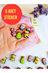 5 ADET STİCKER 3D YAPIŞKANLI MATARA STİCKER HEDİYE OYUNCAK DESENLİ RESİMDEKİLER GELİR