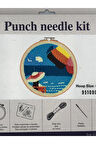 Kolay Başlangıç Seviye Yün Punch Kiti, Punch Nakış Seti, Çocuklar İçin Kit, Yün Kiti 95099C