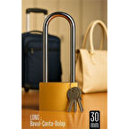 Long 30 mm Uzun Kelepçeli Bavul ve Çanta Asma Kilidi – 3 Anahtarlı, Dolap ve Seyahat İçin Güvenli