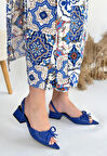 Lotta Mavi Cilt Topuklu Ayakkabı