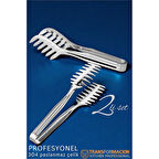 Modacar Mutfak Maşa Seti - Makarna Pasta Salata Çok Amaçlı Maşa 2 li SET 304 Paslanmaz Çelik