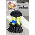 ModaCar Bulaşık Fırçası Deterjan Hazneli