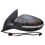 ART M006.6101 Dış Dikiz Aynası Elektrikli Isıtmalı Sinyalli Asferik Sol Golf VI 2009-2011 5K0857507N