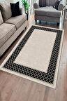 GRİ Modern Çerçeve Desen Halı ŞHB1322