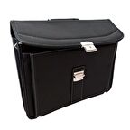 Anahtarlı Evrak Çantası Kaliteli Suni Deri Siyah Renkli, Evrak Çantası, Çanta, İş Çantası