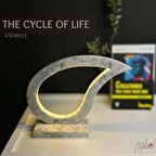 Modern Mermer LED Masa Lambası – Eşsiz Yaprak Tasarımı, Ev Dekoru- Mükemel orijinal tasarım