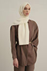 Logo Bordürlü Pamuk İpek Şal 1
