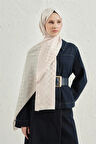 Elegance J.İpek Pamuk Dama Şal - 75 x 195