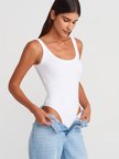 Beyaz Askılı Bodysuit
