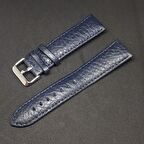22mm Lacivert Rolax Bombeli Deri Saat Kayışı Kordonu 22x20