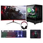 Turbox Tx6004 i5 3470 16GB Ram 512GB SSD 4GB GTX1050Ti 23.6 100Hz Curved Oyun Hazır Sistem