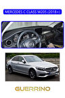 MERCEDES C CLASS W205 2018+TORPİDO KORUMA HALISI MAVİ KENAR