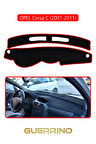 OPEL CORSA C (2001-2011)TORPİDO KORUMA HALISI KIRMIZI KENAR
