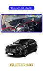 PEUGEOT 308 (2020+)TORPİDO KORUMA HALISI MAVİ KENAR