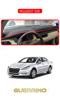 PEUGEOT 508 TORPİDO KORUMA HALISI KIRMIZI KENAR