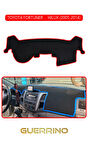 TOYOTA FORTUNER  - HILUX 2005-2014TORPİDO KORUMA HALISI KIRMIZI KENAR
