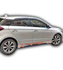 Hyundai i20 Custom Yan Marşpiyel (Plastik)(Boyasız)