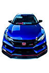 Honda Civic Fc5 Typer 3 Parça Ön Lip (Plastik)(Boyasız)