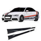 Audi A4 Rieger Yan Marşpiyel (Plastik)(Boyasız)