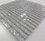 Mutfak Tezgah Arası Ve Tüm Kaplama Ve Dekorasyon Uygulamaları Için 15x73x6 Mm Kristal Cam Mozaik