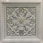 60X60 CM ASMA TAVAN UYUMLU LED DÖŞENEBİLİR AVANGARDE TAVAN PANELİ-BEYAZ ALTIN RENK