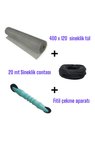 20 mt Siyah Sineklik Contası + Fitil Çekme Aparatı + 400X120 cm Sineklik Tülü – Tam Set"