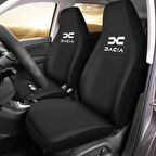 Dacia Logan  Araca Özel Oto Koltuk Kılıfı PRO - Siyah Yeni Logolu ( Yeni Tasarım - Yeni Fit Kalıp )