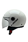 AXXIS SQUARE YARIM KASK SOLID A0 PARLAK BEYAZ