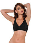 Pamuklu Mikro Penye Protez Sütyen Siyah