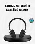 Hediye Kablosuz Bluetooth Kulak Üstü Kulaklık Kristal Ses Kalitesi Ve Ergonomik Yapı