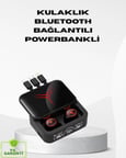 Hediye Powerbank Özellikli Bluetooth Kablosuz Kulaklık – Dokunmatik Kontrol, Uzun Pil Ömrü, Ergonomik Tasarım
