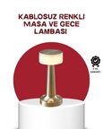 Hediye Şarj Edilebilir Led Masa Lambası – Usb Girişli, Metal Yapı