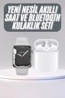 Hediye Akıllı Saat Kulaklık Hediyeli Uyku Ve Sağlık Takibi Yapabilen Uzun Ömürlü