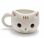 Hediye 3d Kedi Tasarımlı Kabartmalı Kupa Bardak Alk5030