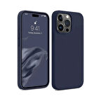 Newface iPhone 15 Pro Kılıf First Silikon - Lacivert
