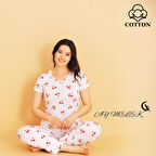 Kadın Pijama Takımı Pamuklu Lüx Pijama Seti