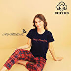 Kadın Pijama Takımı Pamuklu Lüx Pijama Seti