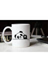 El Sallayan Panda Temalı Beyaz Porselen Kupa Tfs