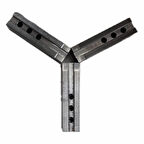 Mertsan Özel Yumuşak Ayak 8 Inch(Kanal 14), 3 Delikli, 1,5X60 mm Hatve Ölçüsü, 38X38X150mm, 3 Adetlik Paket