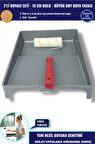 2’Lİ BOYACI SETİ - 15 CM MİKROFİBER RULO - BÜYÜK BOY BOYA TAVASI 