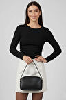 Yanı Büzgülü bluz siyah T4322