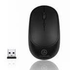 Siyah Renkli Ergonomik Sessiz Kablosuz Mouse – USB Alıcılı, Ofis ve Oyun İçin Konforlu Bilgisayar Fa