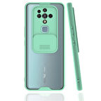 Tekno Tecno  Camon 16 Kılıf Platin Sürgülü Kamera Koruma Silikon Kapak