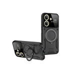 Xiaomi Poco C65 - Redmi 13c Kılıf Joy Lens Korumalı Standlı Şık Tasarım Kapak