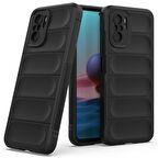 Xiaomi Poco M5s Kılıf Kamera Korumalı İçi Kadife Yumuşak Silikon Kapak + Ekran Koruma