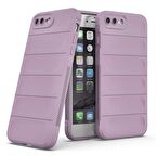 Apple iPhone 7 Plus Kılıf Kamera Korumalı İçi Kadife Yumuşak Silikon Kapak + Ekran Koruma